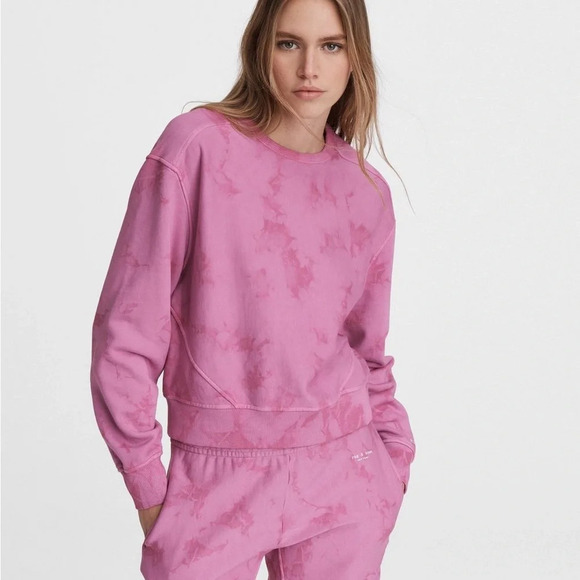Rag&bone City Tie Dye Terry Sweatshirt - Picture 2 of 9
